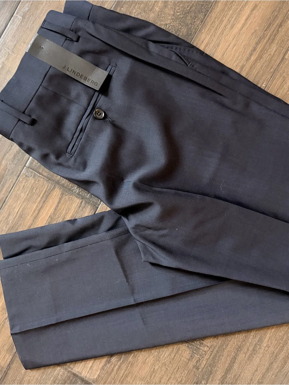 J LINDEBERG Beautiful Modern Virgin Wool Dress Pants Sz 32x32 NWT $300!!